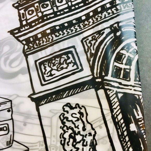 Black Paris Peva Shower Curtain French Pastries - Picture 3 of 14